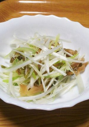 かんたんおつまみ白髪ネギザーサイ和え-レシピのメイン写真