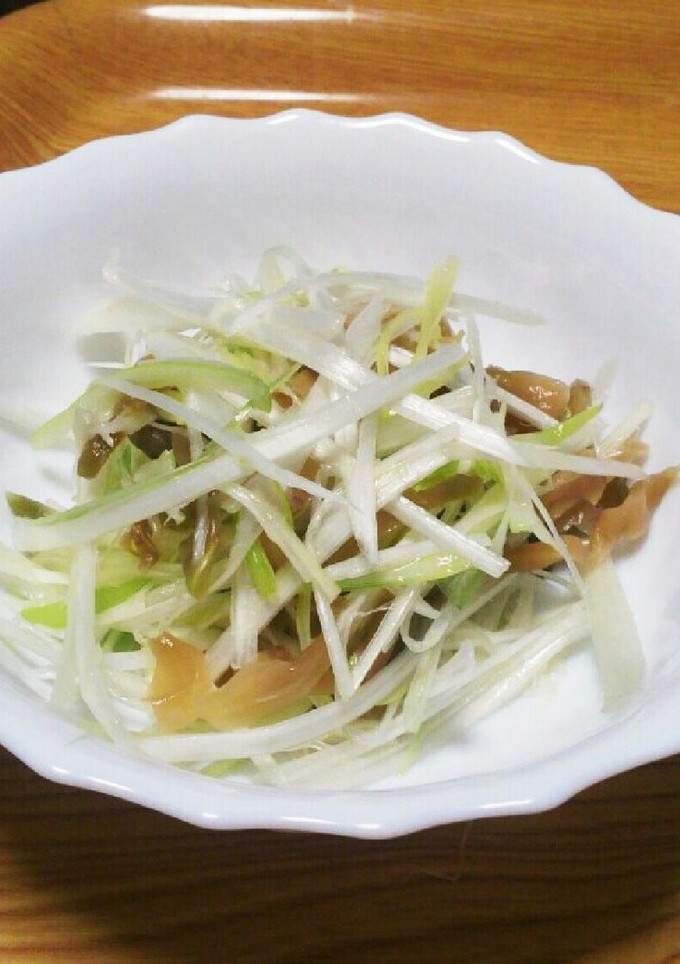 かんたんおつまみ白髪ネギザーサイ和え-レシピのメイン写真