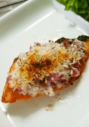 サーモンのうめタルタル焼き-レシピのメイン写真