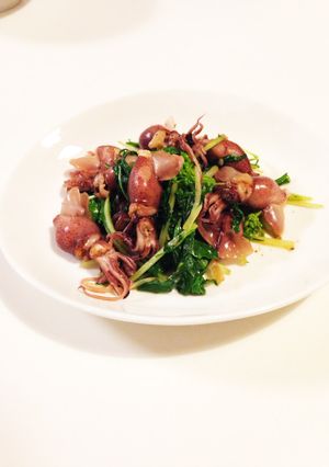 ホタルイカと菜の花炒め☆パスタにも♪♪-レシピのメイン写真