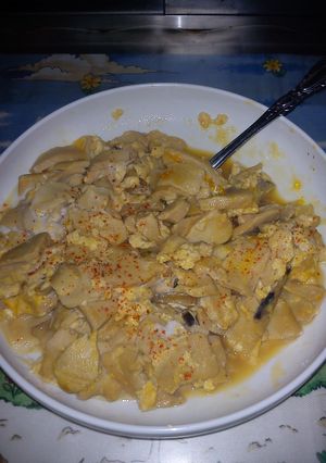余った高野豆腐の煮物で手抜き卵とじ-レシピのメイン写真