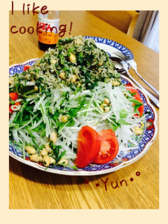 栄養満点!ジャコと大豆のサラダ!-レシピのメイン写真
