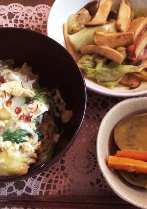 牡蠣の卵とじ丼-レシピのメイン写真