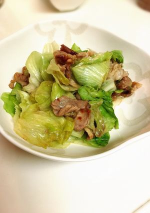 驚くほど簡単レタス炒め-レシピのメイン写真