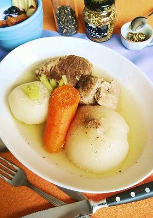 琥珀色☆牛肉と新玉ねぎのポトフ！-レシピのメイン写真