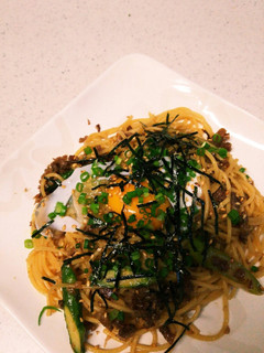 牛肉と旬のアスパラトロッとパスタ-レシピのメイン写真