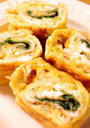 大葉にんにく醤油のしらす厚焼き玉子-レシピのメイン写真