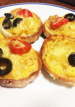 餃子の皮で簡単キッシュ-レシピのメイン写真