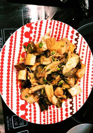 揚げ豆腐とナスのオイスターソース炒め-レシピのメイン写真