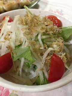 大根と水菜とパリパリしらすサラダ♪-レシピのメイン写真