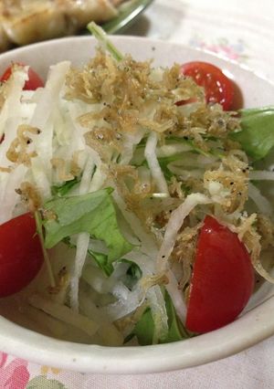 大根と水菜とパリパリしらすサラダ♪-レシピのメイン写真