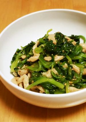 大豆ミートとほうれん草のダシダ炒め☆-レシピのメイン写真