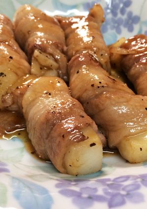 簡単美味しい豚餅巻き-レシピのメイン写真
