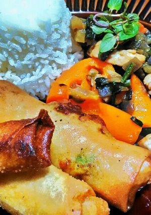 ガパオ風鶏とほうれん草のエスニック炒め-レシピのメイン写真