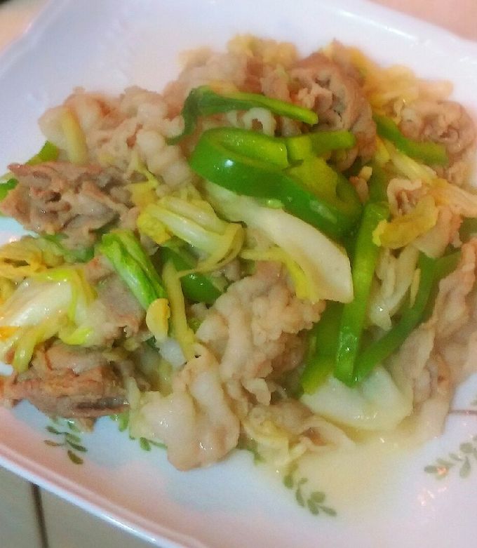 面倒くさがりな私の、肉野菜いため☆ by りえティ♪ 【クックパッド