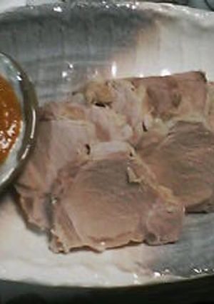 豚ひれ肉のお刺身風　酢味噌ダレ☆-レシピのメイン写真
