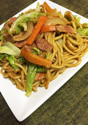焼きそばアレンジ！ガーリックバター-レシピのメイン写真