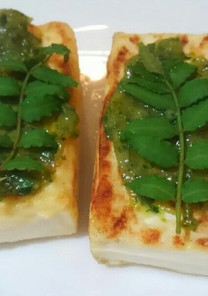 豆腐ステーキ＊木の芽みそを添えて-レシピのメイン写真