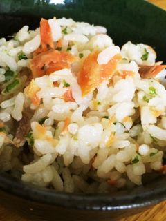 朝食にお弁当に♪鮭とマヨ青のり混ぜご飯-レシピのメイン写真