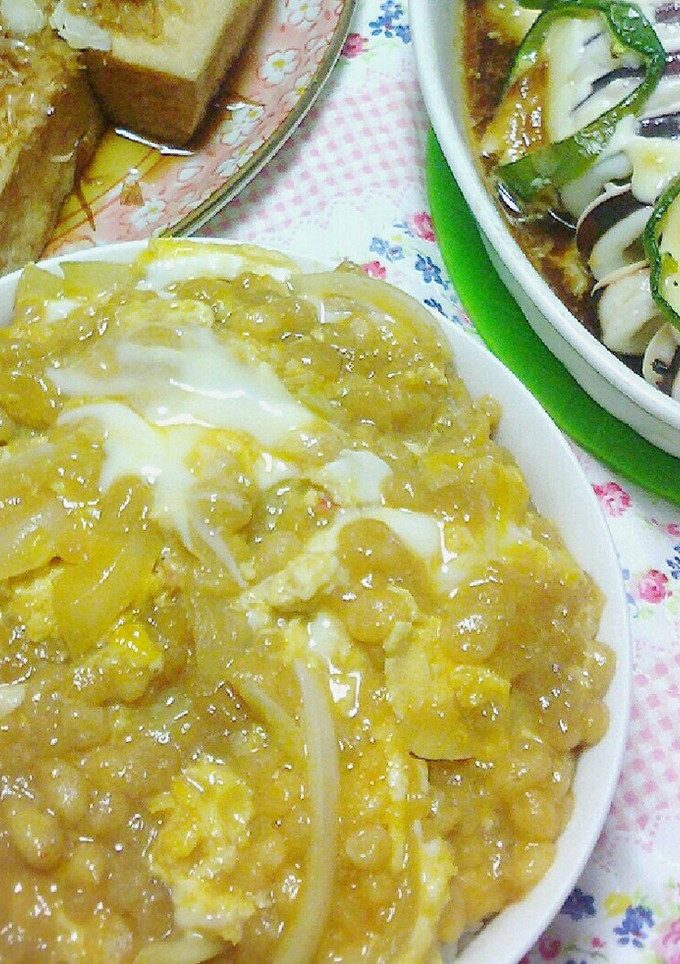 創味のつゆで簡単節約天とじ丼(天かす)-レシピのメイン写真