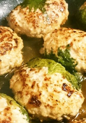 簡単☆大葉巻きハンバーグ☆弁当にも-レシピのメイン写真