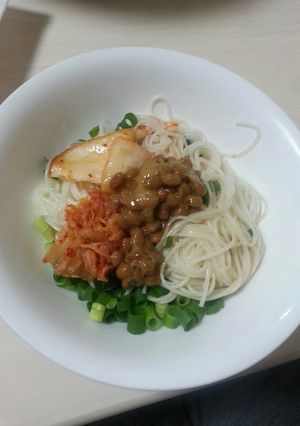 たまには手抜きしたい！簡単☆納豆そうめん-レシピのメイン写真