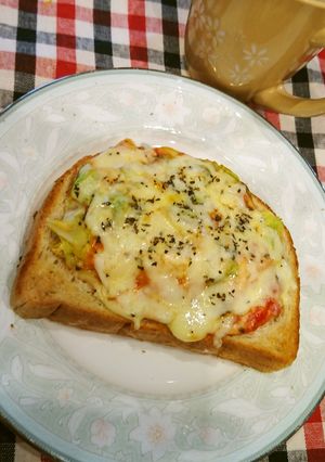 キャベツとベーコンのチーズトースト-レシピのメイン写真