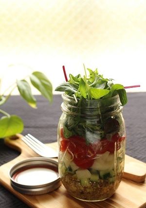 豆といろいろ野菜のジャーサラダ-レシピのメイン写真