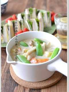 春を感じるスナップエンドウのクリーム煮-レシピのメイン写真