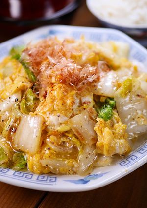 白菜と卵の和風うま塩バタポン炒め🤩-レシピのメイン写真