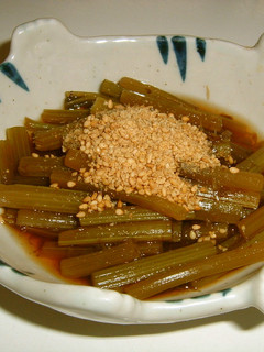 レンジで簡単!ふきの煮物(茎編)-レシピのメイン写真