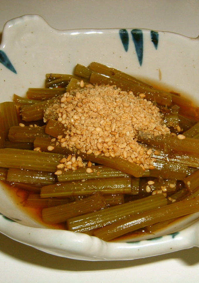 レンジで簡単！ふきの煮物（茎編）-レシピのメイン写真