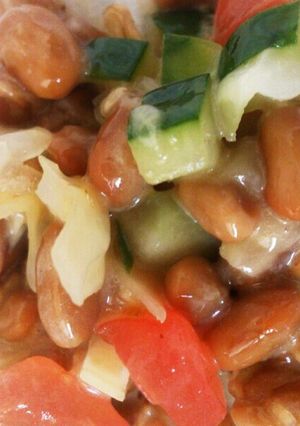 夏バテ解消!!夏野菜と納豆-レシピのメイン写真