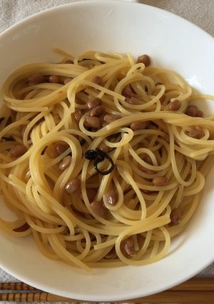 酢納豆パスタ-レシピのメイン写真