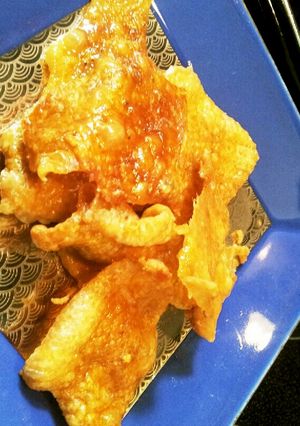 ハロウィン　ほったらかしで鶏皮せんべい-レシピのメイン写真