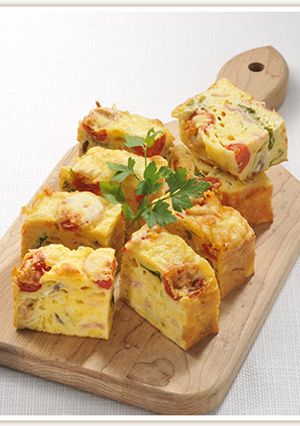 生ハムとプチトマトのケークサレ-レシピのメイン写真