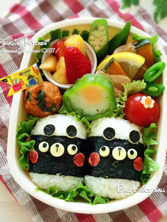 キャラ弁*簡単♪俵おにぎりくまちゃん-レシピのメイン写真