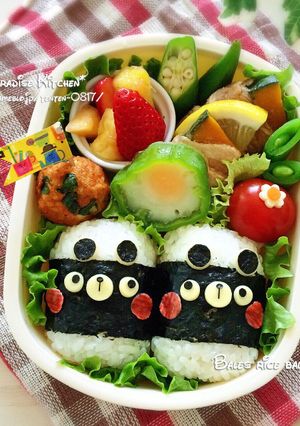 キャラ弁＊簡単♪俵おにぎりくまちゃん-レシピのメイン写真