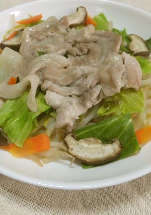 レンジで簡単温野菜＆お肉-レシピのメイン写真