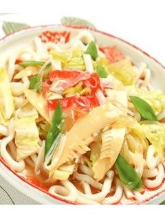 春野菜のこんぶ茶あんかけうどん-レシピのメイン写真