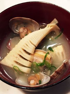 春たっぷり☆筍とアサリのお味噌汁-レシピのメイン写真