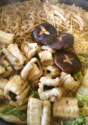 伝助あなごのすき焼き鍋-レシピのメイン写真