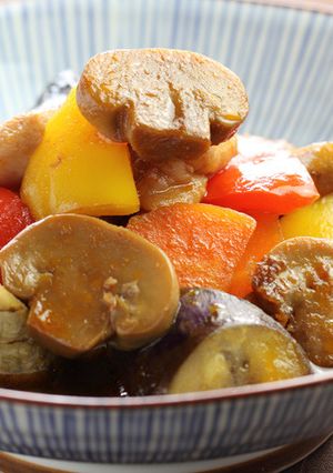 マッシュルーム入り洋風筑前煮【天狗缶詰】-レシピのメイン写真