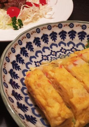 ★☆出し巻き卵☆★ネギ&カニカマ入り♪-レシピのメイン写真