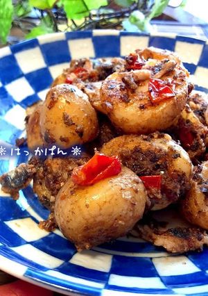 新ジャガとサーディンのマヨラー油炒め♪-レシピのメイン写真