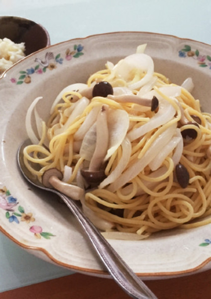 新玉ねぎとしめじ ☆ マヨぽんパスタ-レシピのメイン写真