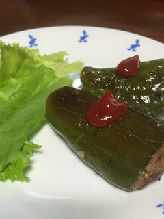 ★丸ごとピーマンの肉詰め★-レシピのメイン写真