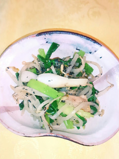 ワケギともやしのゴマ味噌和え-レシピのメイン写真