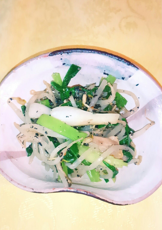 ワケギともやしのゴマ味噌和え-レシピのメイン写真