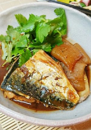 煮タレでご飯がすすむ✾さばと蒟蒻の味噌煮-レシピのメイン写真